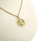 Image 9 of Gold zodiac sign pendant; Aquarius