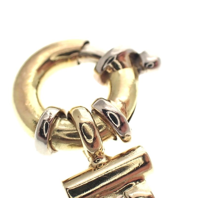 Image 5 of Two-tone gold Bismarck link bracelet | 19 cm