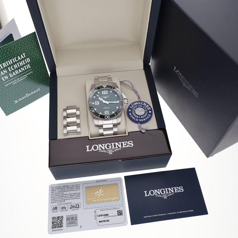Image 16 of Longines Hydro Conquest L3.781.4.06.6; Automatic men's watch