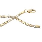 Image 3 of Two-tone gold bracelet with fantasy links | 20 cm