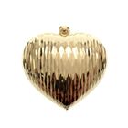 Image 1 of Silver pendant of a large gold-plated heart