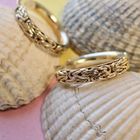 Image 2 of Gold earrings; King's link | Ø 21.5 mm