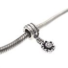 Image 2 of Pandora charm; Silver; Hanging Flower