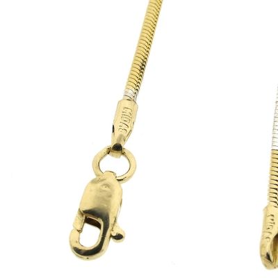 Two-tone gold snake link chain Image 2 of Two-tone gold snake link chain