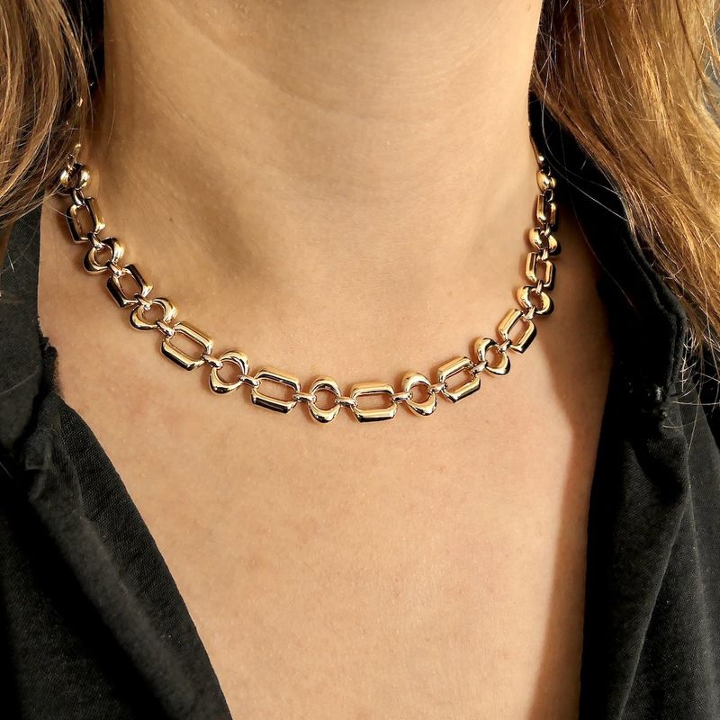 Image 3 of Golden fantasy link necklace