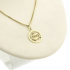 Image 3 of Gold zodiac sign pendant; Pisces