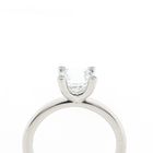 Image 4 of Bron Jewelry white gold 'Phlox' ring set with Lemonquartz and 0.04 ct diamond.