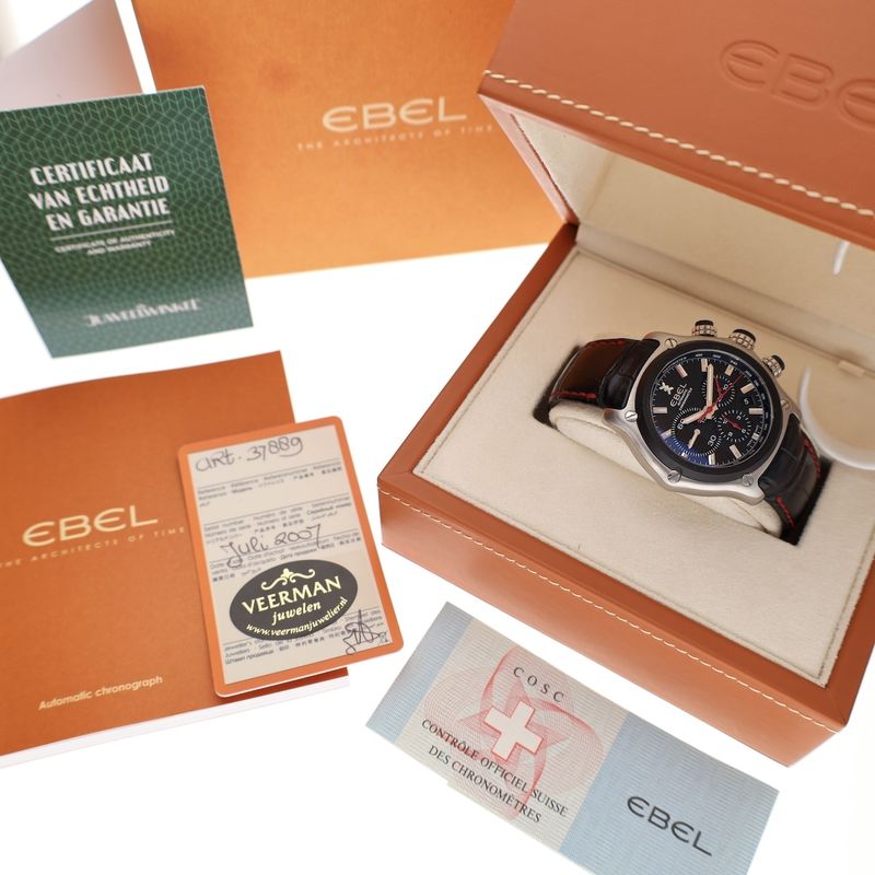 Image 18 of Ebel 1911 BTR Chronograph E9137L73; Automatic men's watch