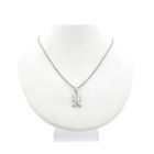 Image 4 of Silver abstract pendant of mini mouse with zirconia