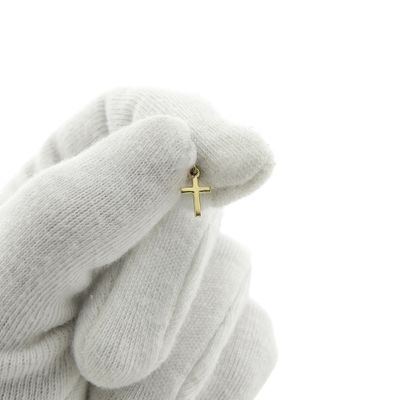Image 2 of Gold minimalist pendant of a cross