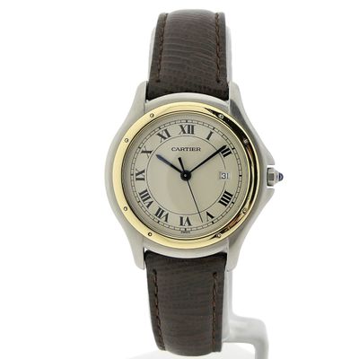 Image 1 of Cartier Cougar; Gold/steel unisex watch