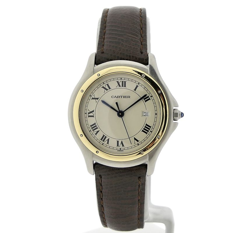 Image 1 of Cartier Cougar; Gold/steel unisex watch