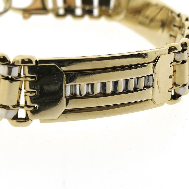Image 6 of Two-tone gold fantasy link bracelet; Men | 21 cm