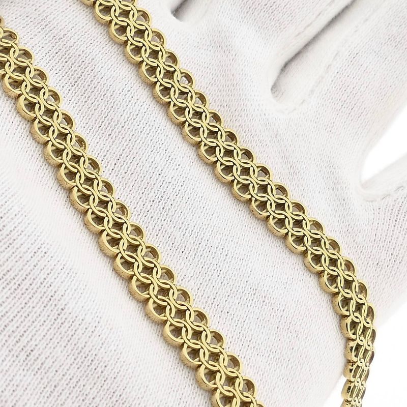 Image 8 of Gold Fantasy Link Necklace; 14 Karat; 43.5 cm