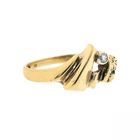 Image 4 of Gold ring with diamond; 0.03 ct.