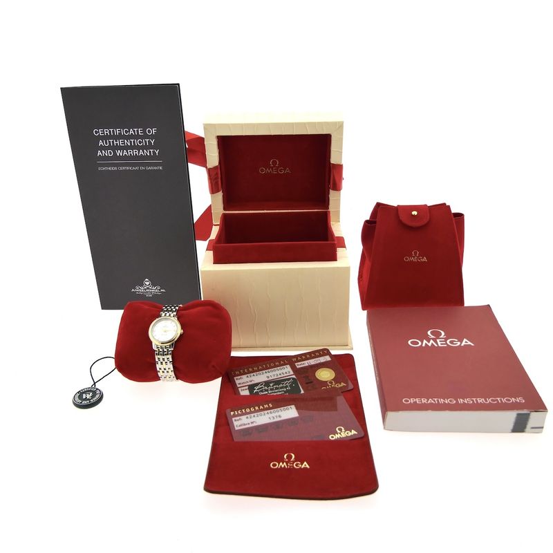 Image 4 of Omega De Ville Prestige; 18k gold/steel women's watch