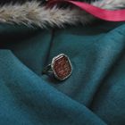 Image 2 of Vintage gold ring with carnelian | Family crests