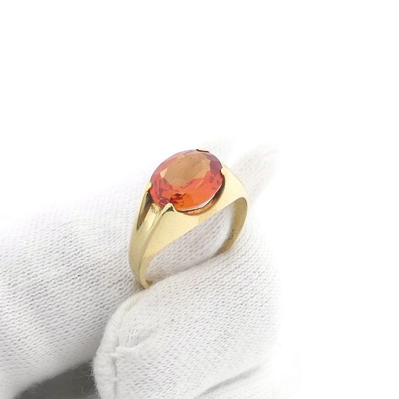 Image 9 of Vintage gold ring with sapphire