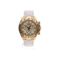 Rolex Daytona 116518 Mother of Pearl & Diamonds; 18ct. Gouden Heren Horloge (Full-Set 2010)