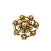 Golden Zeeland button brooch