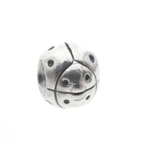 Pandora charm; Silver; Ladybug