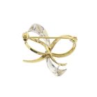 Image 3 of Two-tone gold brooch as a bow
