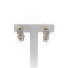 Image 1 of Bicolor earrings with diamond; 0.48 ct.