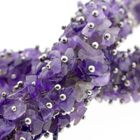 Image 4 of Amethyst bead necklace on silver