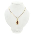 Image 3 of Vintage gold pendant with carnelian