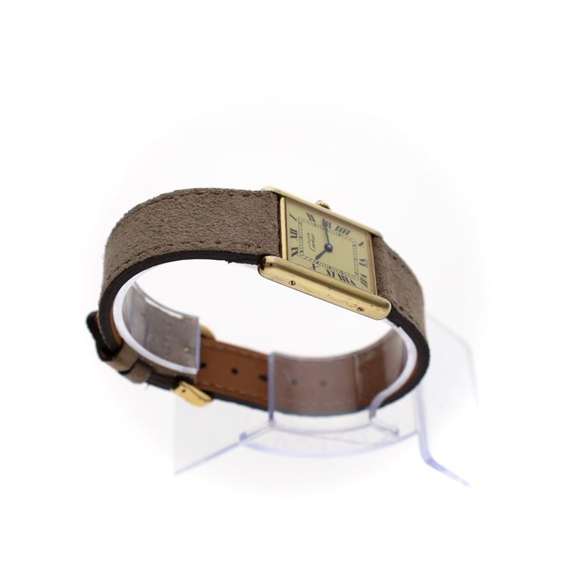 Image 11 of Cartier Tank Vermeil 'Large' 590005; Vintage Unisex Watch
