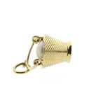 Image 3 of Gold bucket pendant with artificial pearl