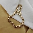 Image 4 of Gold jasseron link bracelet | 20 cm