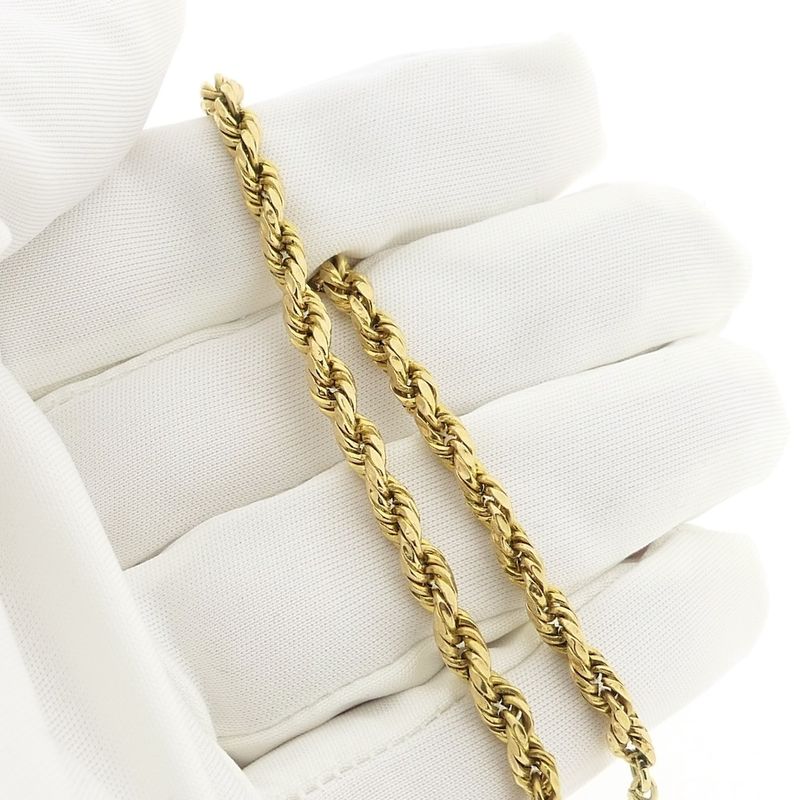 Image 6 of Gold twisted link bracelet | 19.5 cm