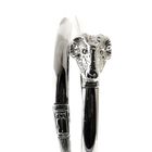 Image 3 of Silver clamp bracelet with a ram's head | Ø 59 mm