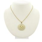 Image 3 of Gold flower pendant with pearl