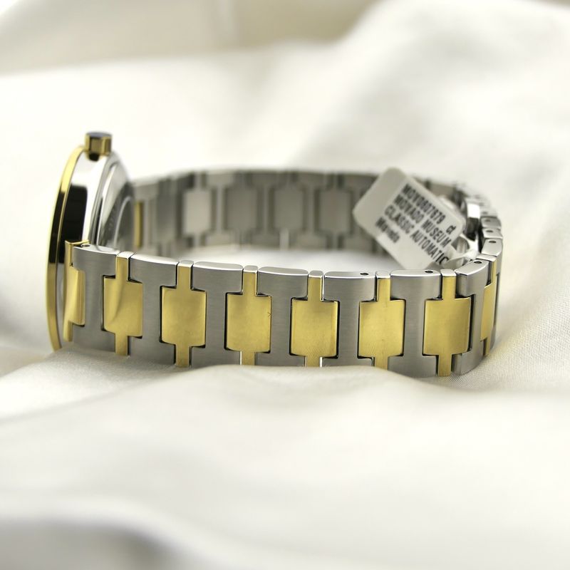 Image 10 of Movado Museum Classic; Two-tone automatic women's watch with black dial; 0607679