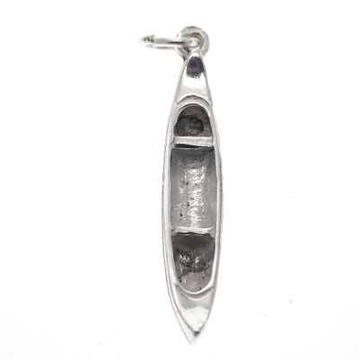 Image 1 of Silver charm; Canoe