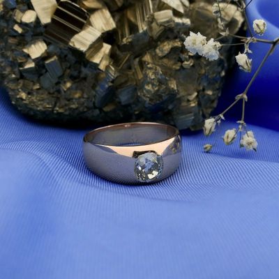 Image 2 of Rose gold solitaire ring with diamond