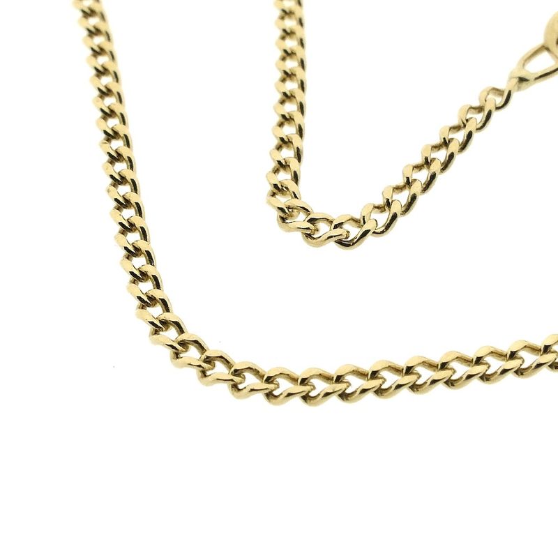 Image 3 of Gold gourmet link chain | 57 cm