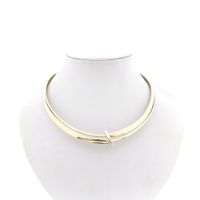 Gold spang necklace | Ø 130 mm