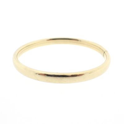 Image 1 of Gold smooth slave bracelet | Ø 64 mm