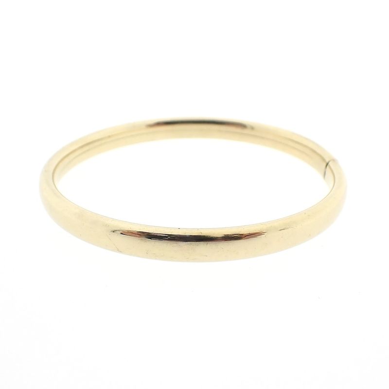 Image 1 of Gold smooth slave bracelet | Ø 64 mm
