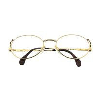 Vintage Chopard women's glasses with clear glass; Gold-plated; 52-20