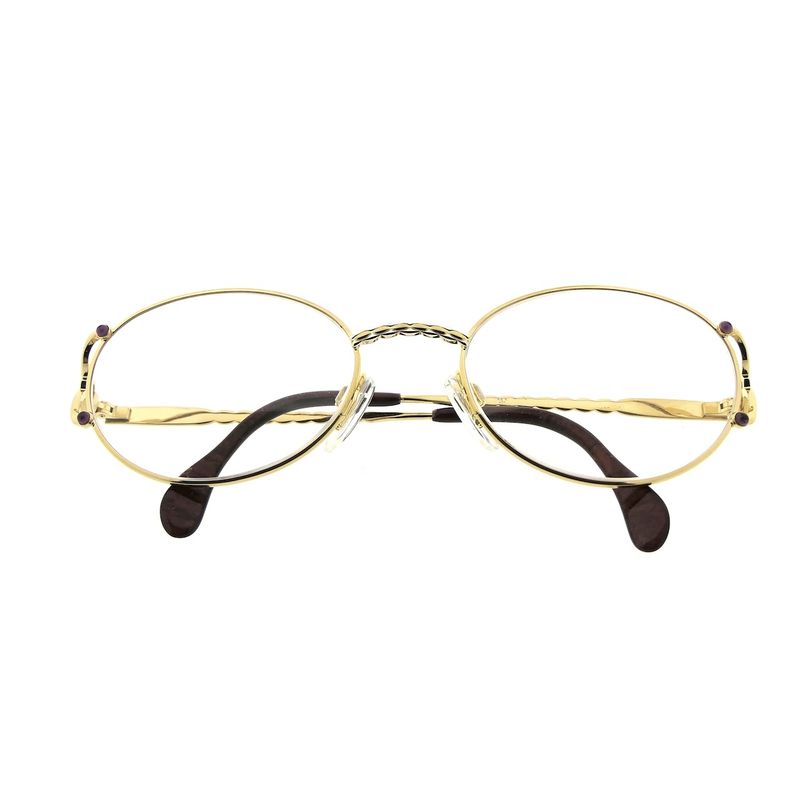 Image 1 of Vintage Chopard women's glasses with clear glass; Gold-plated; 52-20