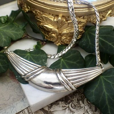 Silver necklace with fixed pendant | 43 cm Image 2 of Silver necklace with fixed pendant | 43 cm