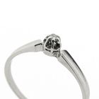 Image 5 of White gold solitaire ring with 0.02 ct diamond.