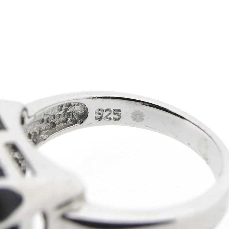 Image 7 of Silver ring with onyx