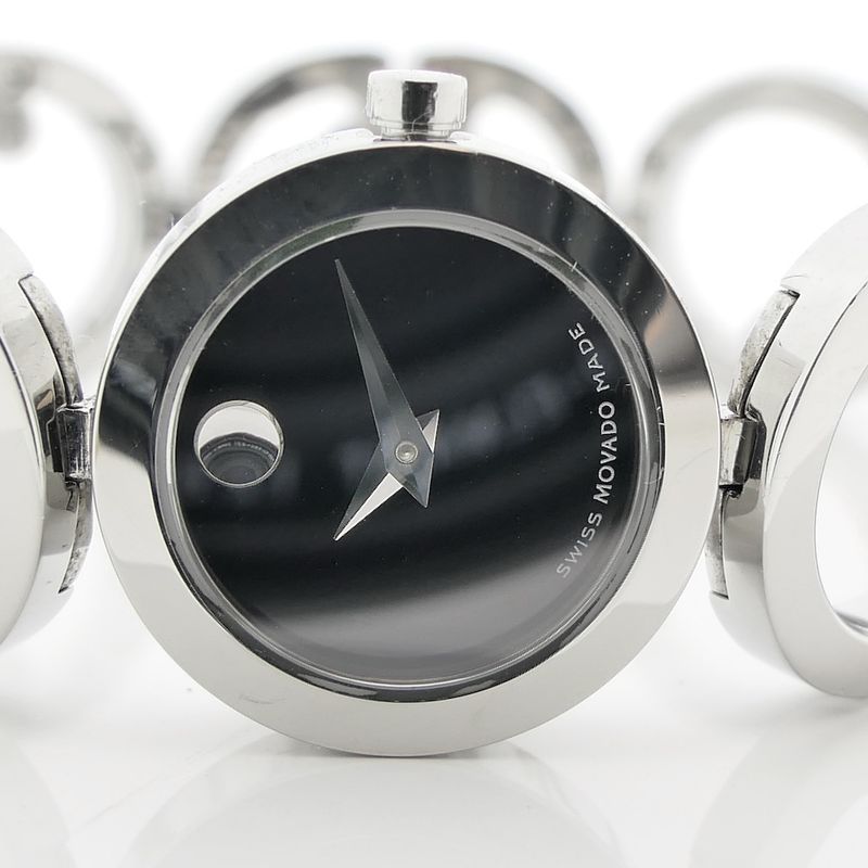 Image 14 of Movado 84 A1 1811 Ono Museum; Women's watch with diamonds