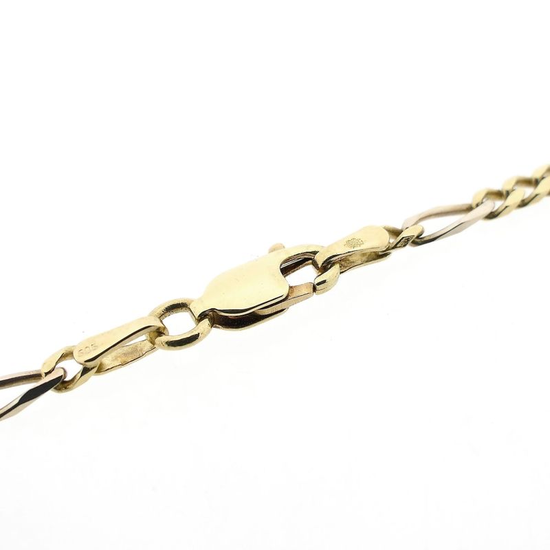 Image 4 of Bicolor Figaro Chain Necklace | 50.5 cm