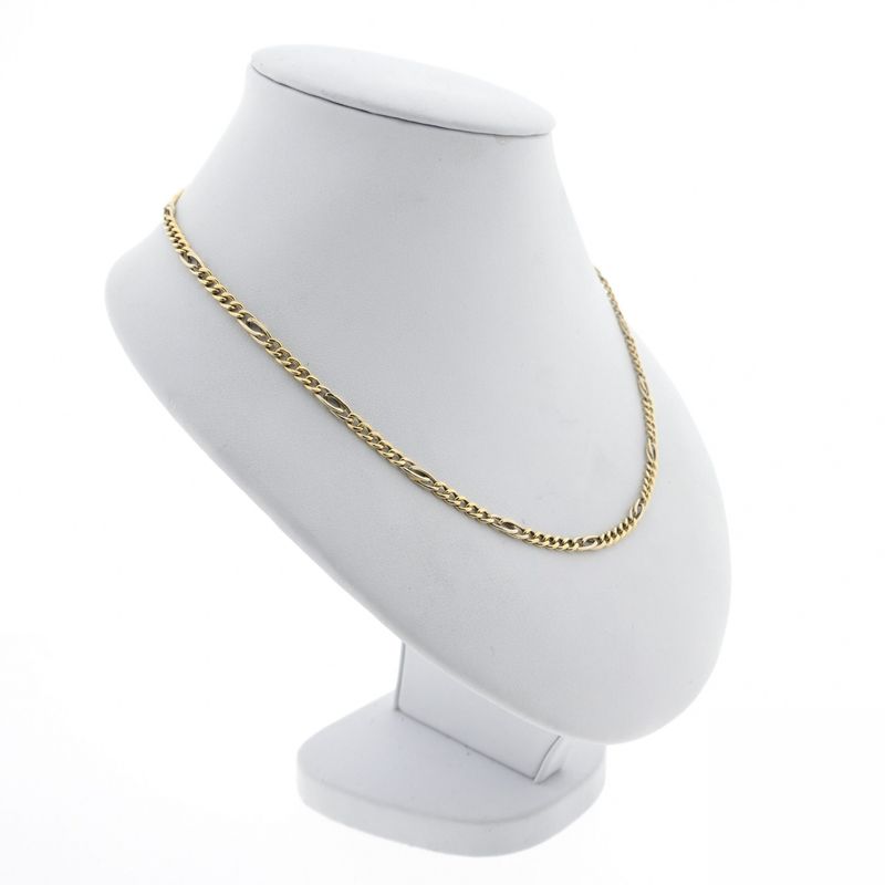Image 2 of Two-tone gold gourmet/fantasy link chain